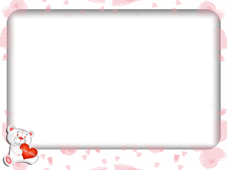 Teddy Bear Love Frame