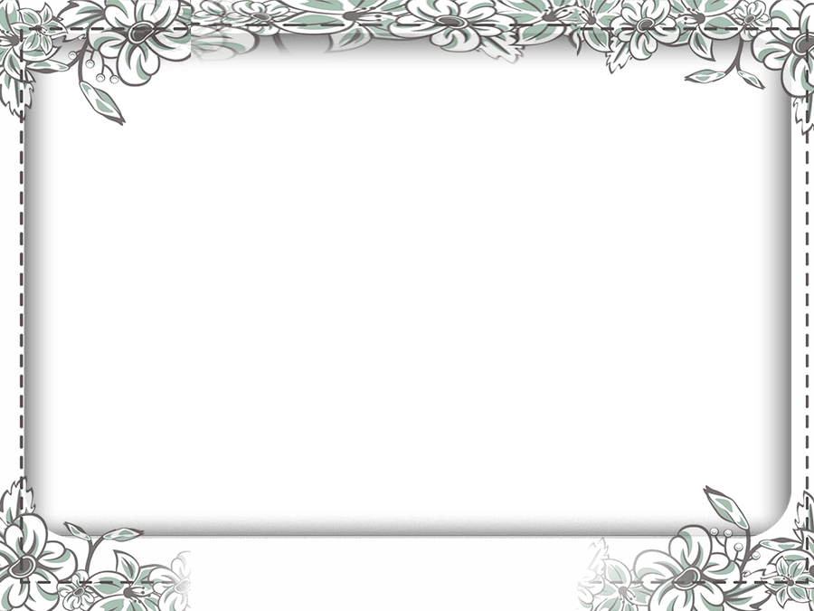 Sage Green Floral Frame