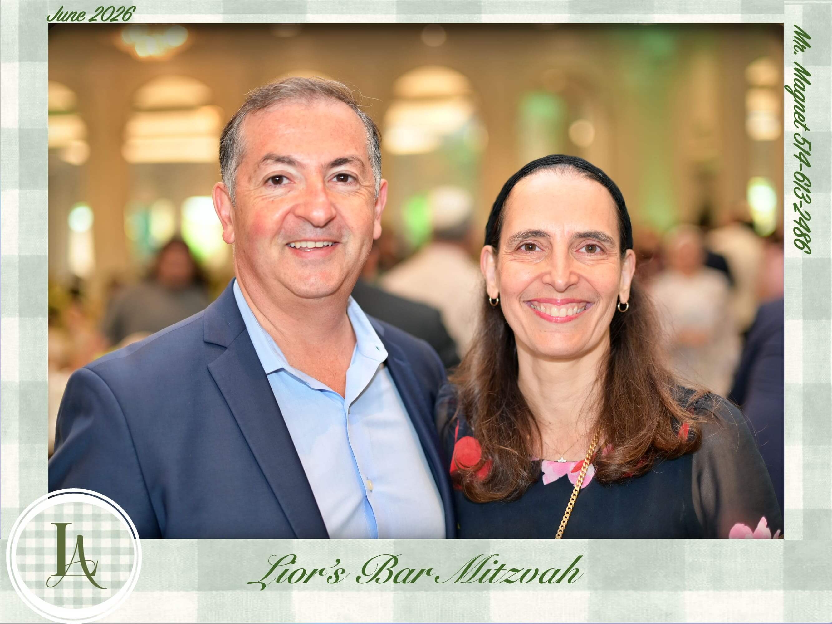 Bar Mitzvah photo magnet
