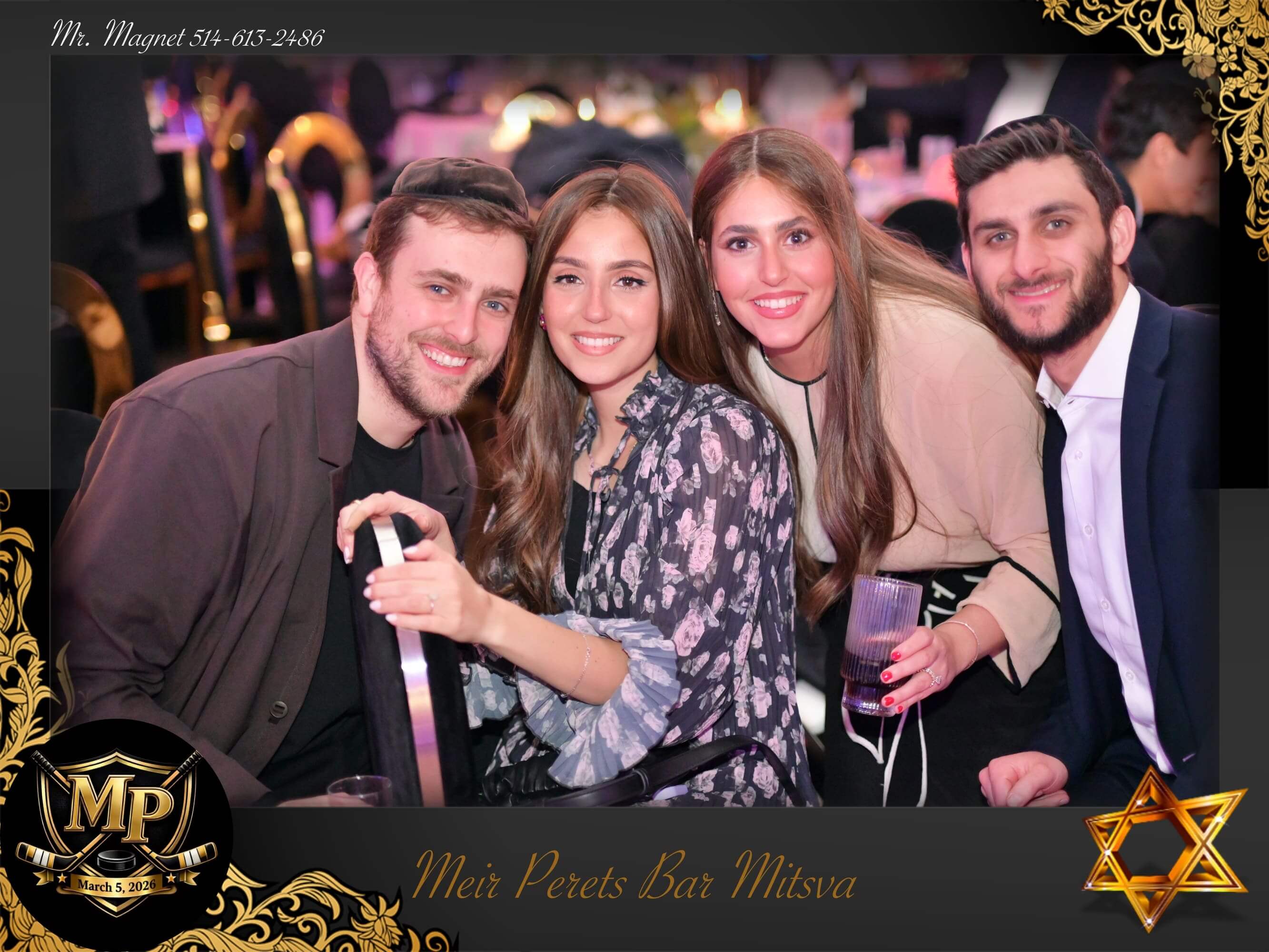 Bar Mitzvah photo magnet