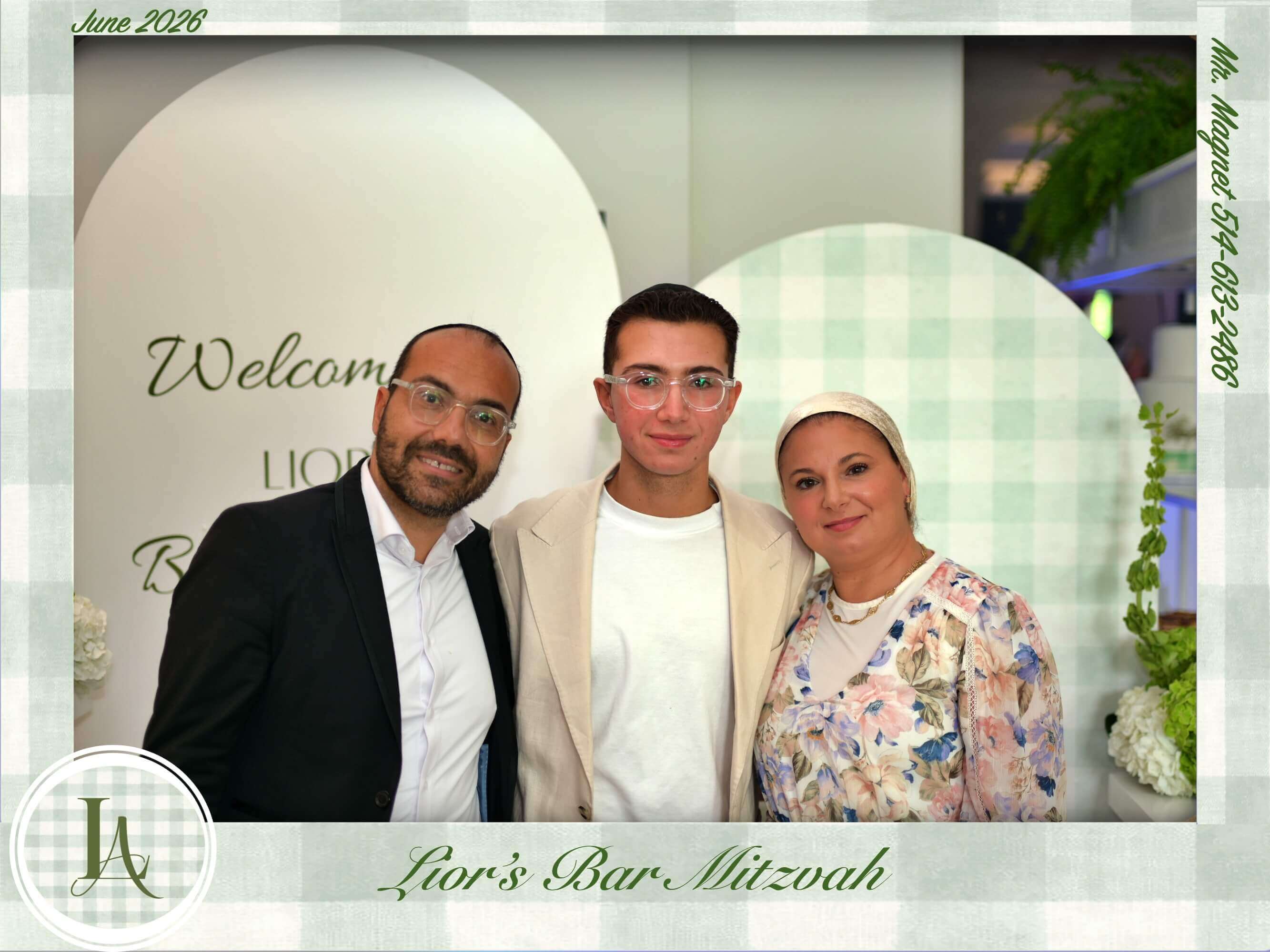 Bar Mitzvah photo magnet
